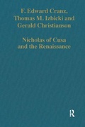 Cover: Nicholas of Cusa and the Renaissance - Variorum
