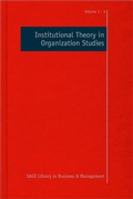 Cover: Institutional Theory in Organization Studies - SAGE Publications Ltd