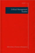 Cover: Critical Management Studies - SAGE Publications Ltd