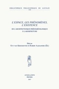 Cover: L'espace, les phenomenes, l'existence - Peeters Publishers