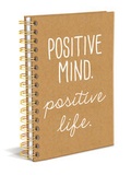 Cover: Hard Bound Journal: Positive Mind - Hardcover-Notizbuch mit stabiler Ringbindung: Positive Denkweise - Brown Trout-Auslieferer Flechsig