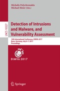 Cover: Detection of Intrusions and Malware, and Vulnerability Assessment - Springer