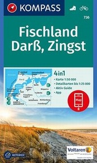 Abbildung von: KOMPASS Wanderkarte Fischland, Darß, Zingst - KOMPASS-Karten
