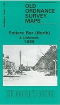 Cover: Potters Bar (North) and Littleheath 1896 - Alan Godfrey Maps