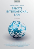 Cover: Cheshire, North & Fawcett: Private International Law - Oxford University Press