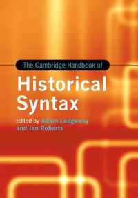 Enlarge image Cover: The Cambridge Handbook of Historical Syntax - Cambridge University Press