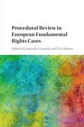 Cover: Procedural Review in European Fundamental Rights Cases - Cambridge University Press