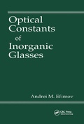 Cover: Optical Constants of Inorganic Glasses - CRC Press