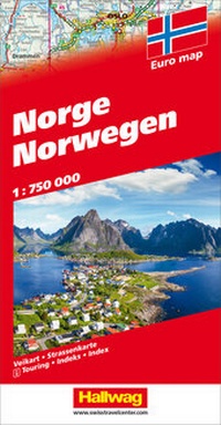 Abbildung von: Hallwag Strassenkarte Norwegen 1:750.000 - Hallwag Kümmerly+Frey