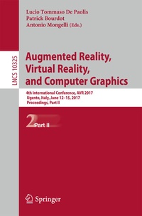 Enlarge image Cover: Augmented Reality, Virtual Reality, and Computer Graphics - Springer