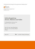 Cover: Sektorkopplung Strom, W&auml;rme und K&auml;lte - Cuvillier Verlag