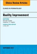 Cover: Quality Improvement, An Issue of Clinics in Perinatology: Volume 44-3 - Elsevier