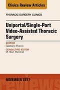 Bild: Uniportal/Single-Port Video-Assisted Thoracic Surgery, An Issue of Thoracic Surgery Clinics - Elsevier