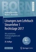 Bild: Lösungen zum Lehrbuch Steuerlehre 1 Rechtslage 2017 - Springer Gabler