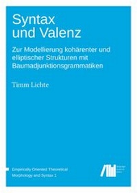 Enlarge image Cover: Syntax und Valenz - Freie Universität Berlin Universitätsbibliothek
