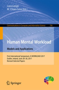 Enlarge image Cover: Human Mental Workload: Models and Applications - Springer