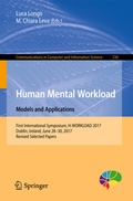Cover: Human Mental Workload: Models and Applications - Springer