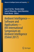 Cover: Ambient Intelligence- Software and Applications - 8th International Symposium on Ambient Intelligence (ISAmI 2017) - Springer