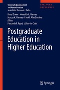 Cover: Postgraduate Education in Higher Education - Springer