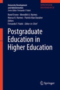 Cover: Postgraduate Education in Higher Education - Springer