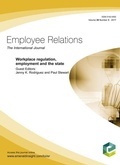 Cover: Workplace regulation, employment and the State - Emerald Publishing Limited