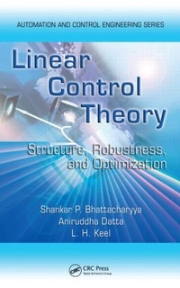 Enlarge image Cover: Linear Control Theory - CRC Press