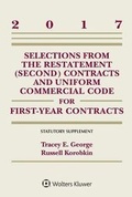Cover: Selections from the Restatement (Second) and Uniform Commercial Code for First-Year Contracts - Aspen Publishers