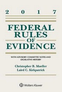 Enlarge image Cover: Federal Rules of Evidence - Aspen Publishers