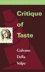 Cover: Critique of Taste - Verso Books