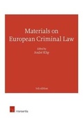Cover: Materials on European Criminal Law - Intersentia Ltd