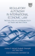 Cover: Regulatory Autonomy in International Economic Law - Edward Elgar Publishing