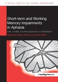 Cover: Short-term and Working Memory Impairments in Aphasia - Psychology Press Ltd