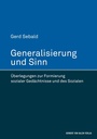 Cover: Generalisierung und Sinn - Herbert von Halem Verlag