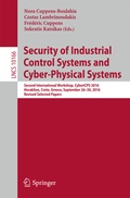 Cover: Security of Industrial Control Systems and Cyber-Physical Systems - Springer