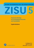 Cover: ZISU - Zeitschrift f&uuml;r interpretative Schul- und Unterrichtsforschung - Verlag Barbara Budrich