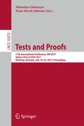 Cover: Tests and Proofs - Springer