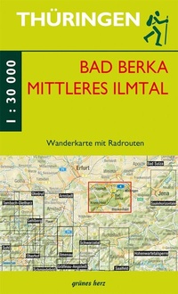 Abbildung von: Wanderkarte Bad Berka und Mittleres Ilmtal - grünes herz