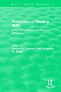Cover: Acquisition of Reading Skills (1986) - Routledge