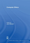 Cover: Computer Ethics - Routledge