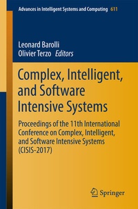 Enlarge image Cover: Complex, Intelligent, and Software Intensive Systems - Springer