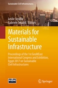 Cover: Materials for Sustainable Infrastructure - Springer