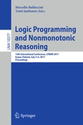 Cover: Logic Programming and Nonmonotonic Reasoning - Springer