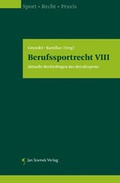 Cover: Berufssportrecht VIII - Jan Sramek Verlag KG