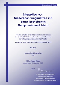 Abbildung von: Interaktion von Niederspannungsnetzen mit daran betriebenen Netzpulsstromrichtern - BoD - Books on Demand