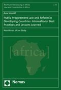 Cover: Public Procurement Law and Reform in Developing Countries: International Best Practices and Lessons Learned - Nomos