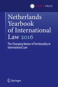 Cover: Netherlands Yearbook of International Law 2016 - T.M.C. Asser Press