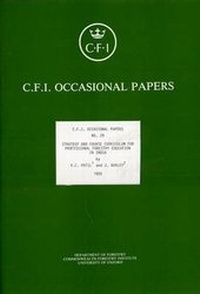 Enlarge image Cover: Strategy and Course Curriculum for Professional Forestry Education in India - Oxford Forestry Institute