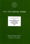Cover: Pulping and Papermaking Properties of Three Tropical Pines from Provenance Trials - Oxford Forestry Institute