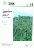 Cover: Silvics and Wood Properties of the Common Timber Tree Species on Kolombangara - Oxford Forestry Institute