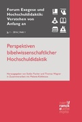 Cover: Perspektiven bibelwissenschaftlicher Hochschuldidaktik - Narr Francke Attempto Verlag